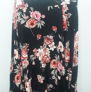 Torrid Floral High Low Skirt
